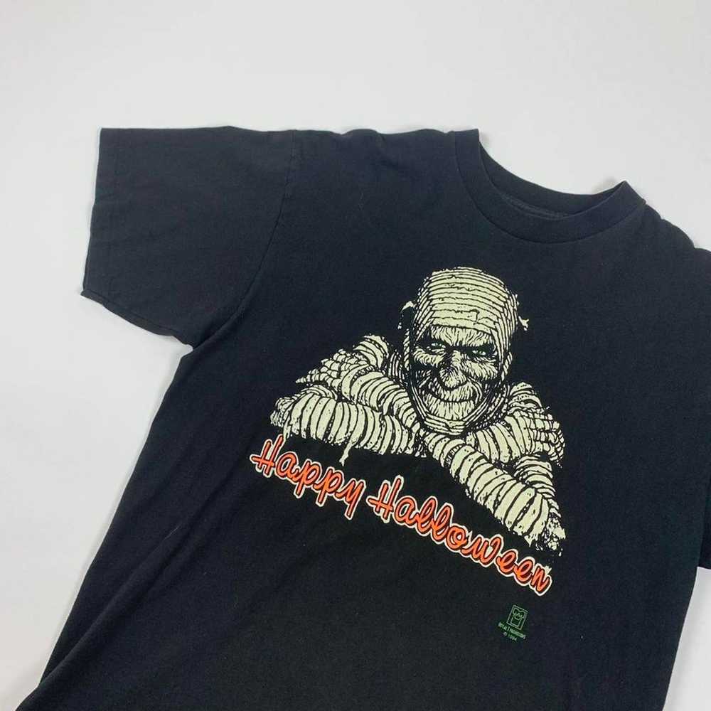 1994 Happy Halloween Mummy T Shirt - image 3