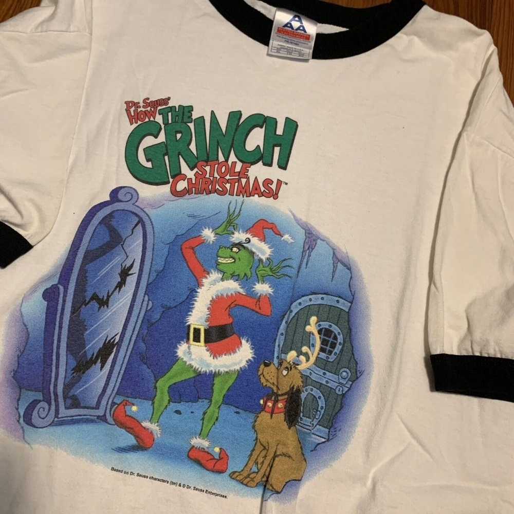 VTG Dr. Seuss How The Grinch Stole Christmas Sz X… - image 2