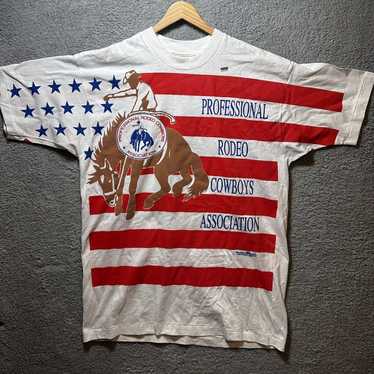 Vintage 90s America Professional Rodeo Cowboy T Sh