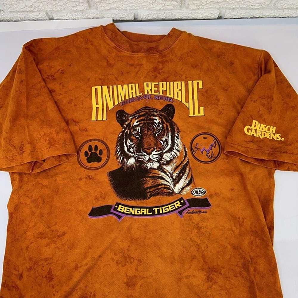 Animal Republic Bengal Tiger Busch Gardens Tshirt… - image 1