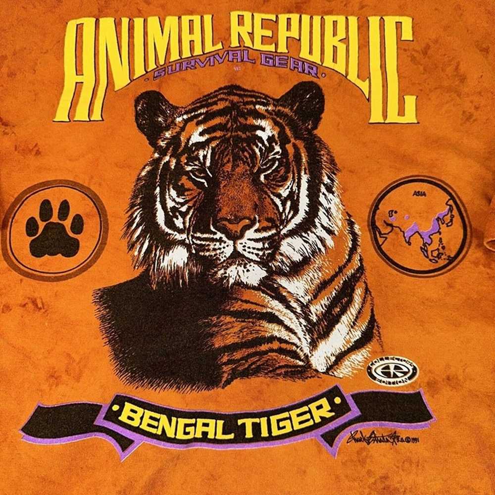 Animal Republic Bengal Tiger Busch Gardens Tshirt… - image 2