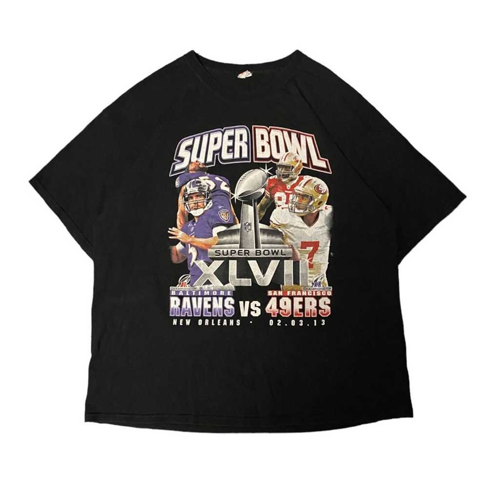 Super Bowl XLVII Ravens Vs 49ers Double Sided Shi… - image 1
