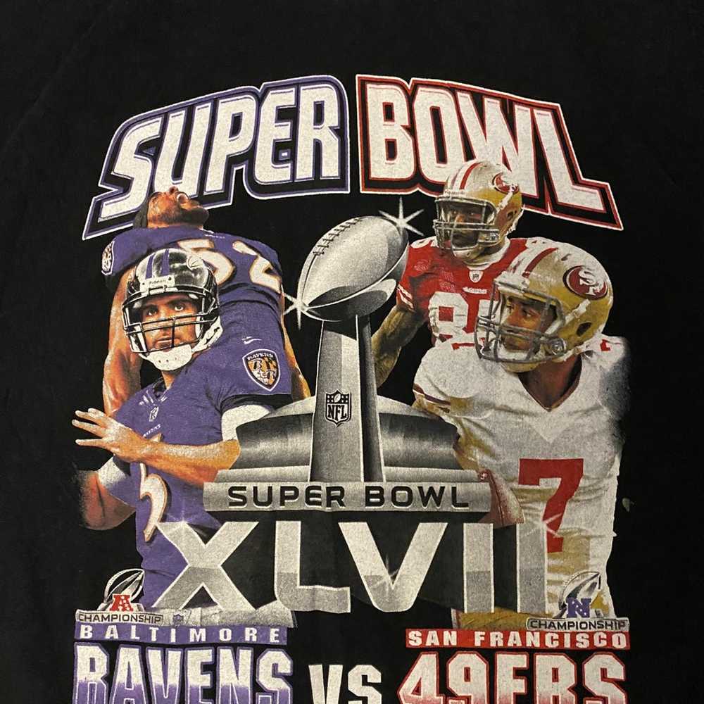 Super Bowl XLVII Ravens Vs 49ers Double Sided Shi… - image 3