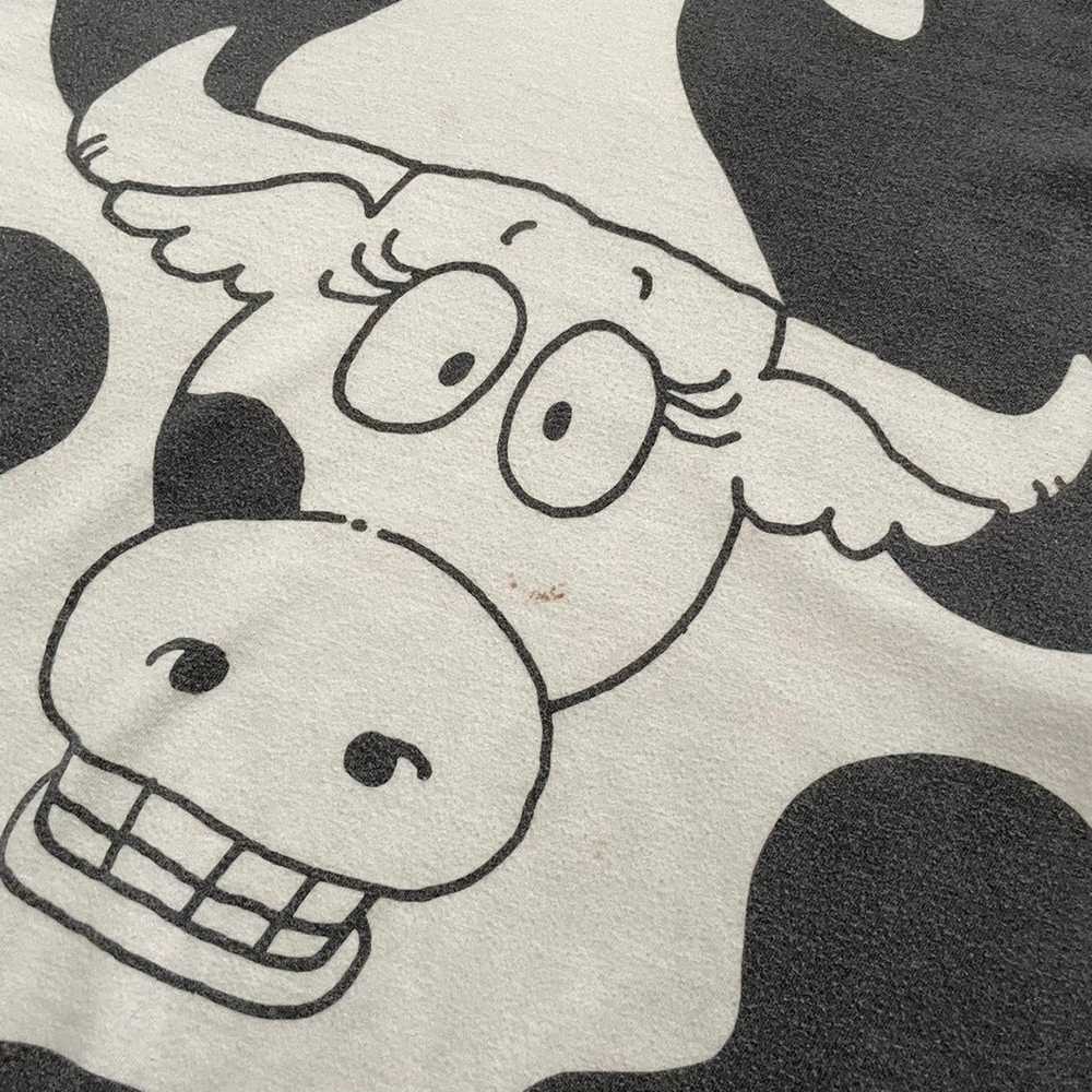 Vintage 1990s RARE Cow All Over Print T-Shirt L/XL - image 2