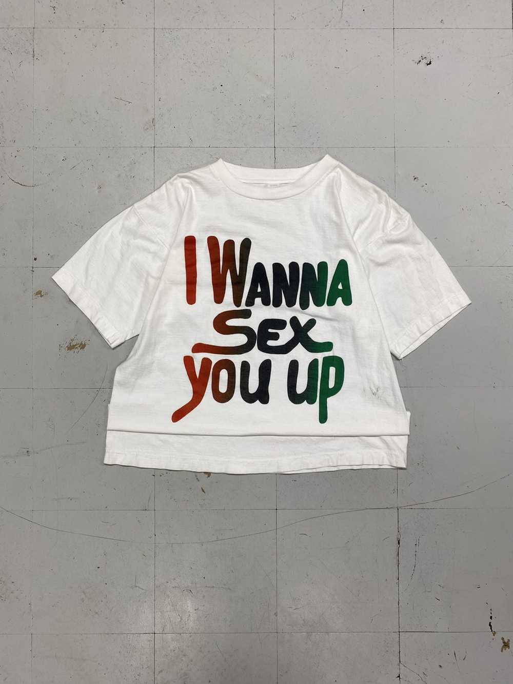 Japanese Brand × Vintage 1980s I Wanna Sex You Up… - image 1