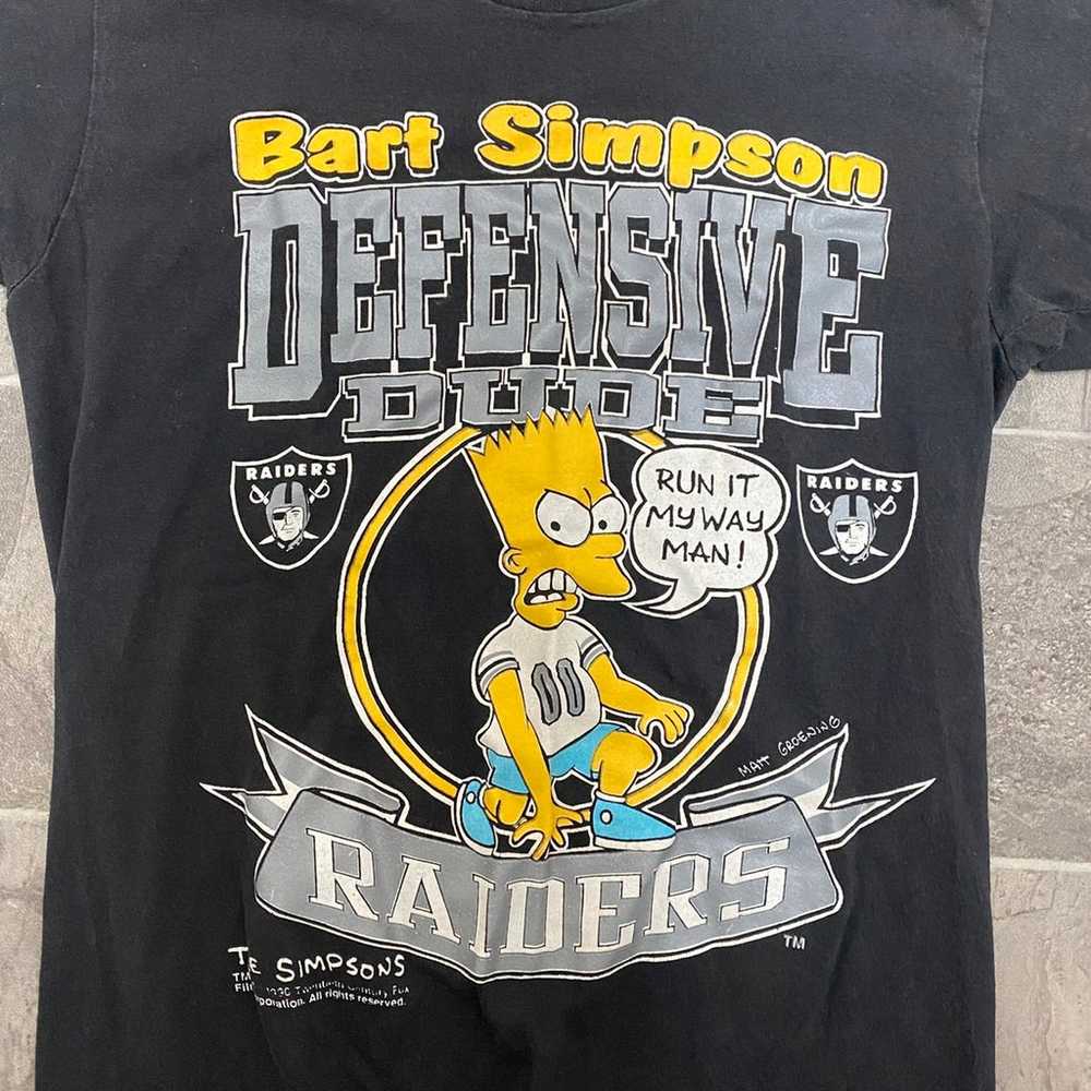 Mens Vintage 90s Bart Simpson Defensive Dude LA R… - image 3