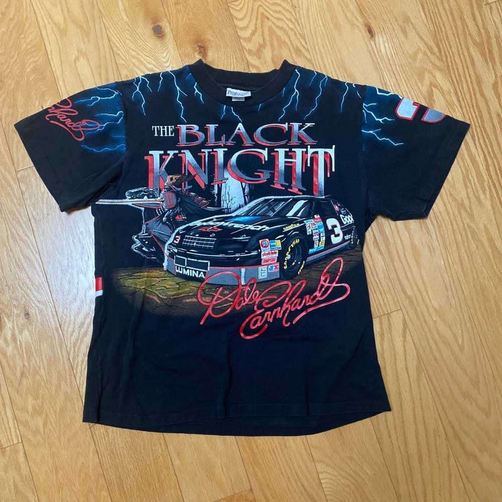 Vintage 90s Nascar Black Knight Dale Earnhardt Sh… - image 1