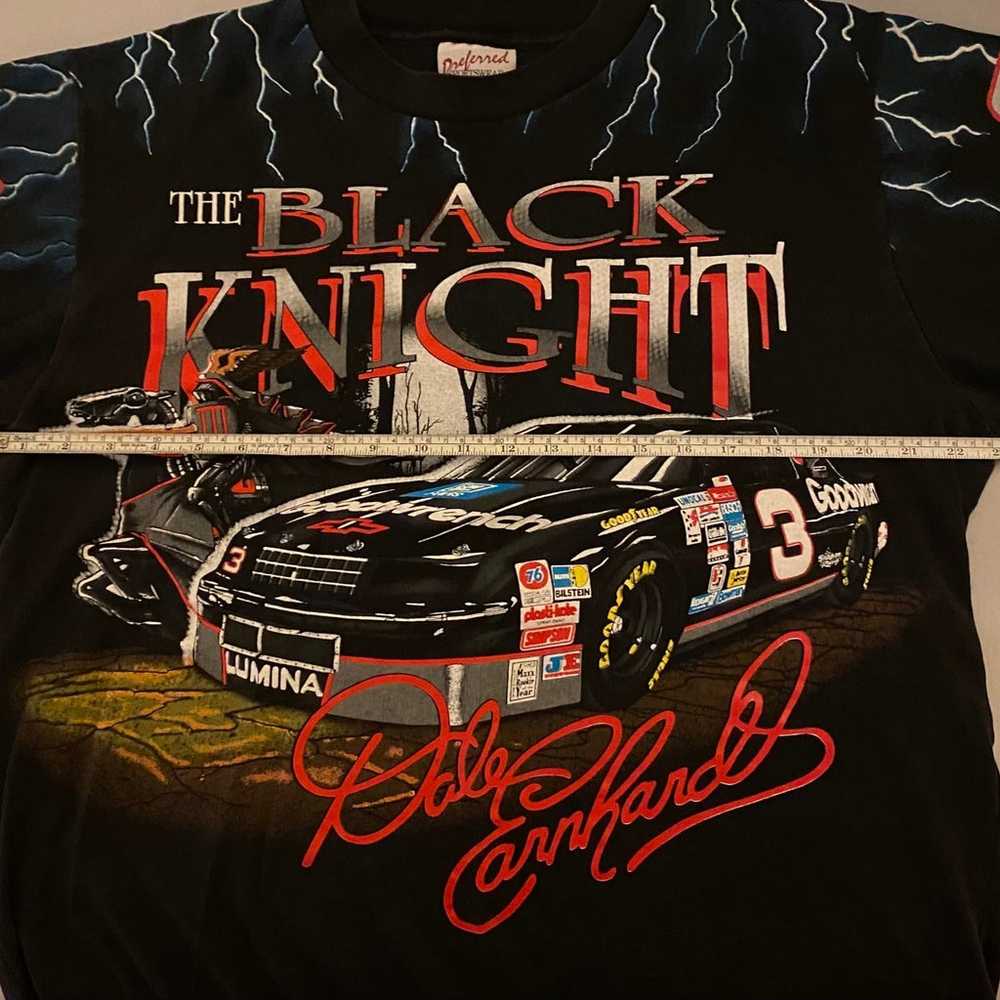 Vintage 90s Nascar Black Knight Dale Earnhardt Sh… - image 5