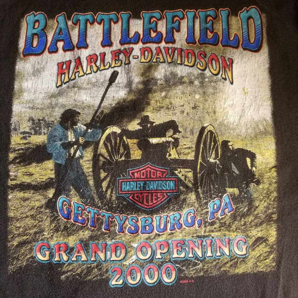 Vintage Harley Davidson Gettysburg t - image 1