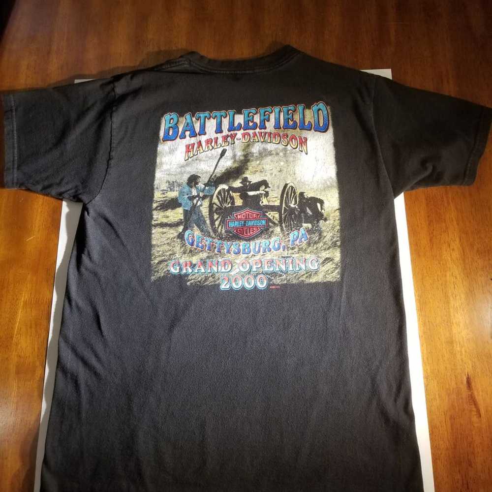 Vintage Harley Davidson Gettysburg t - image 3