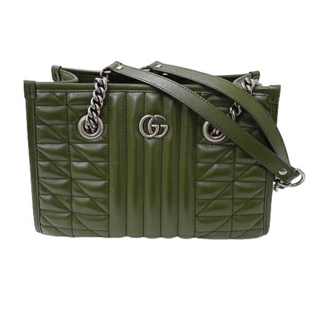 Gucci GUCCI Women's Tote Bag Chain Shoulder Leath… - image 1