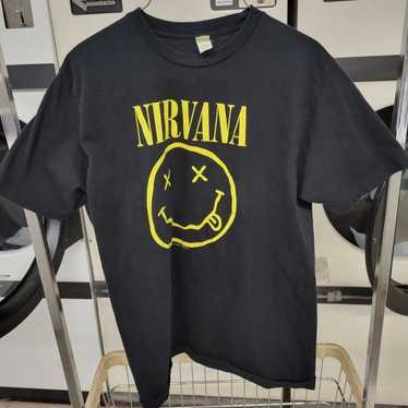 Vintage Nirvana Shirt Large 90s Flower Dave Grohl… - image 1