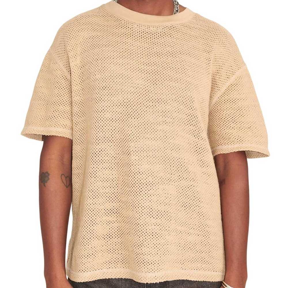 OUR LEGACY Box Tshirt in Beige Rope Weave - image 1