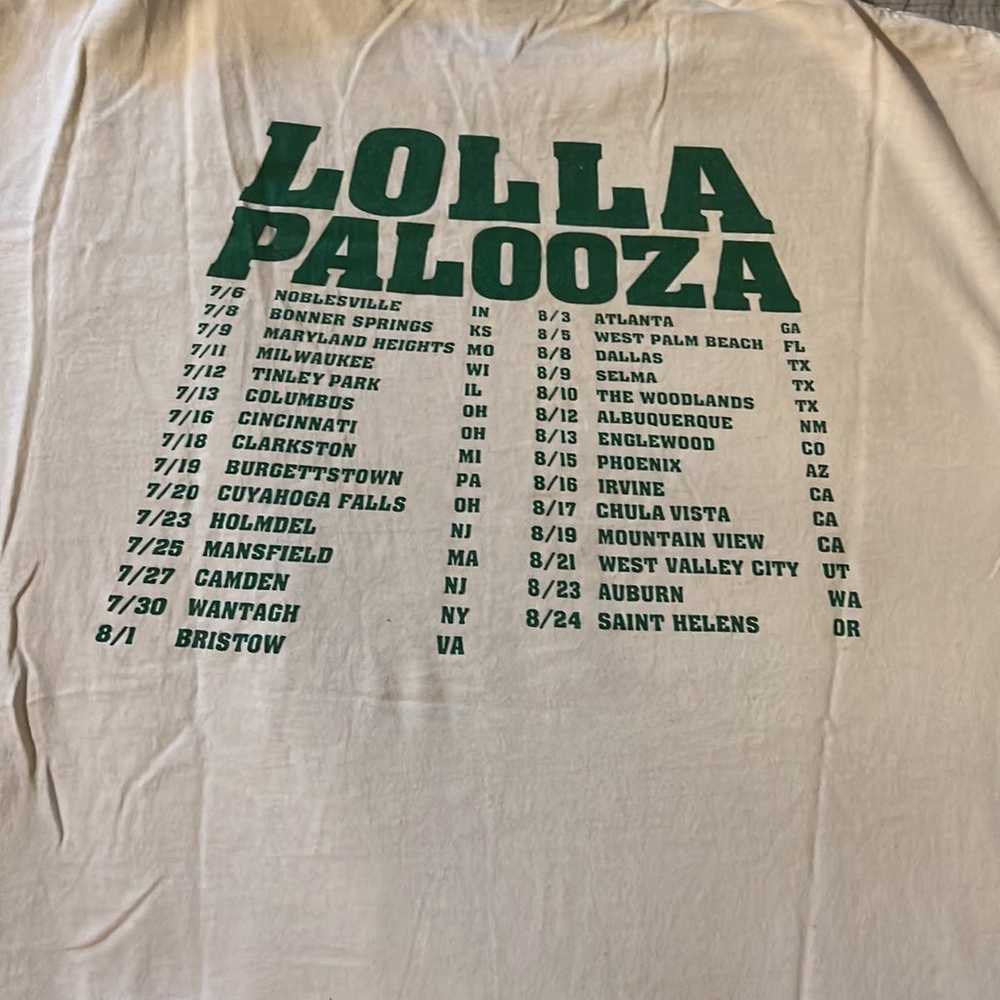 Original 1992 Lollapalooza tshirt L - image 3