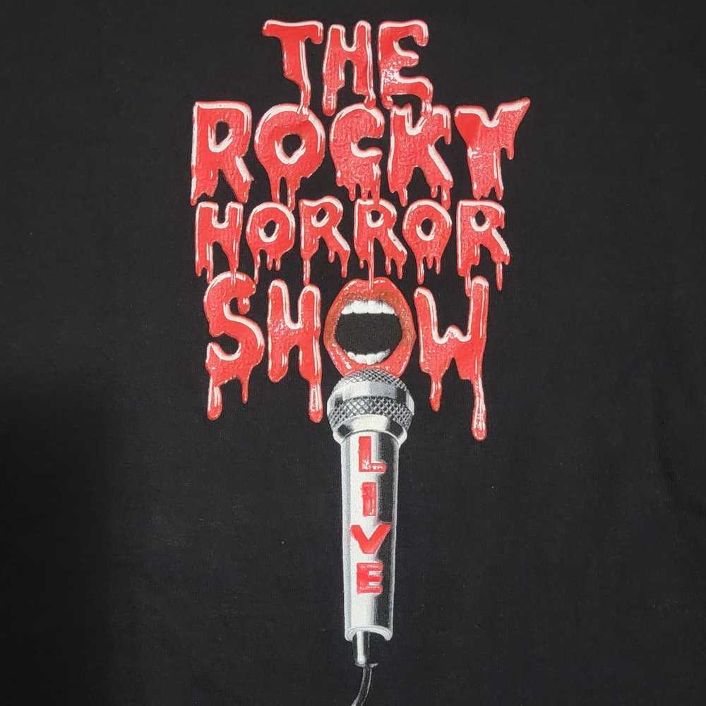 VTG The Rocky Horror Show Live Black Graphic Shir… - image 4