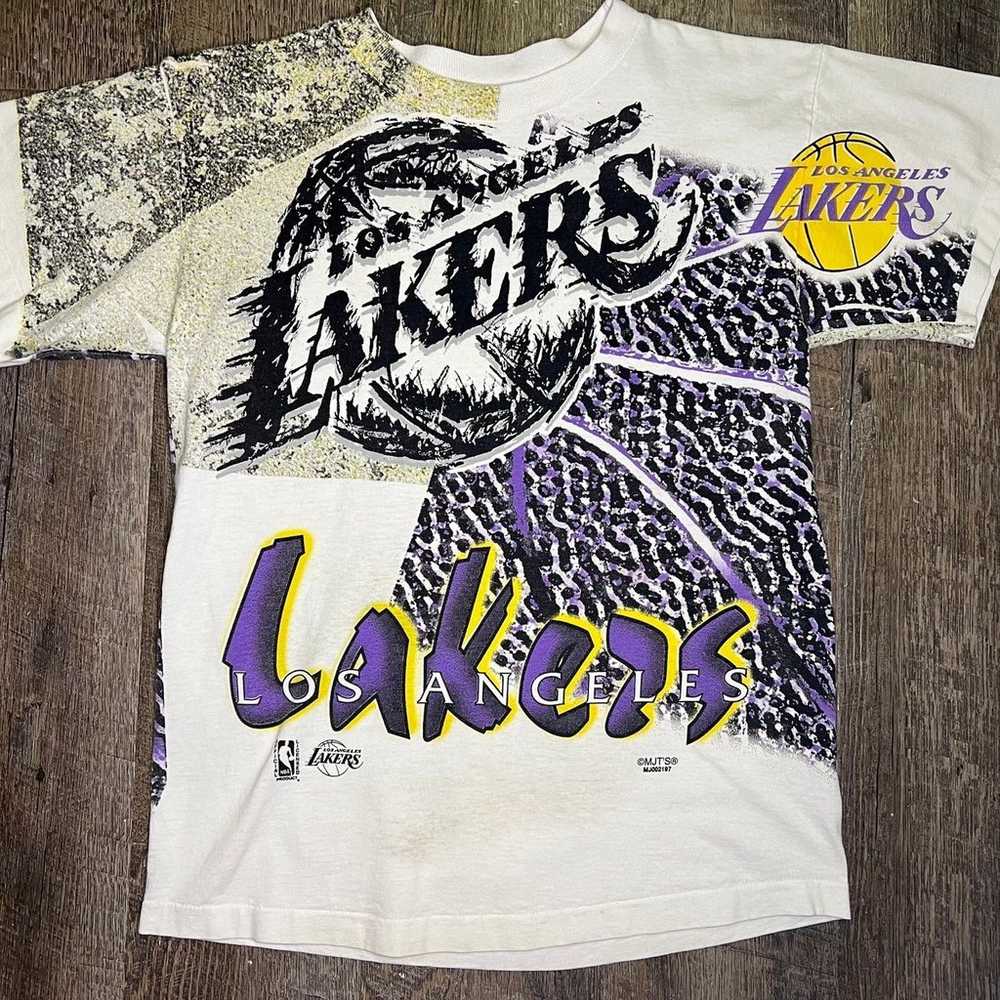 Vintage Lakers Pure Magic All Over Print Shirt Si… - image 1