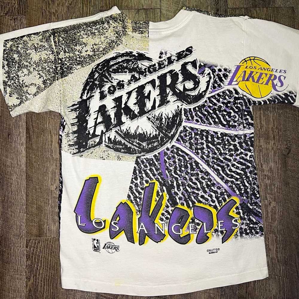 Vintage Lakers Pure Magic All Over Print Shirt Si… - image 2