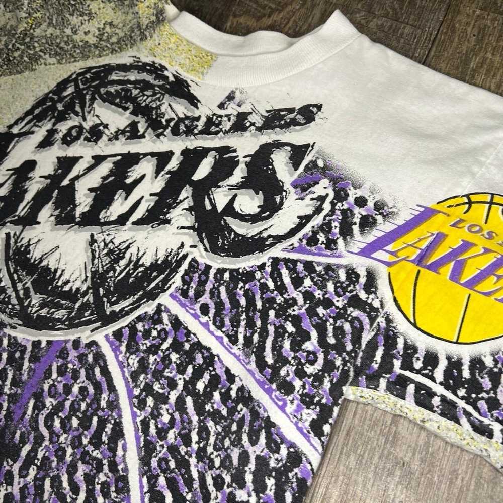 Vintage Lakers Pure Magic All Over Print Shirt Si… - image 4