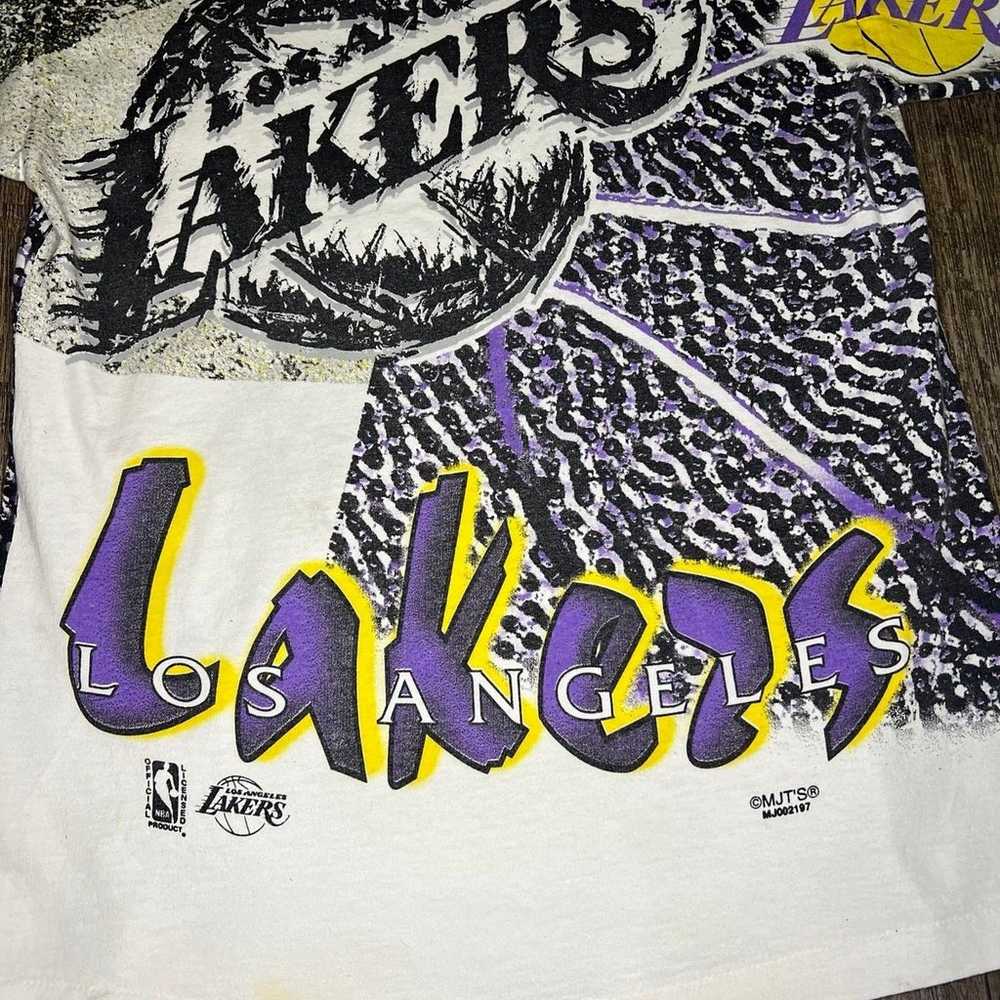 Vintage Lakers Pure Magic All Over Print Shirt Si… - image 5