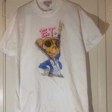 E.T ET alien movie promo vintage shirt 80s 90s si… - image 1