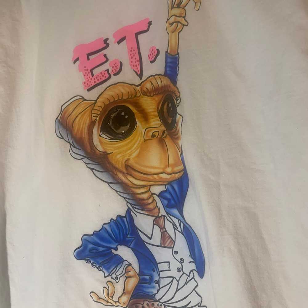 E.T ET alien movie promo vintage shirt 80s 90s si… - image 2