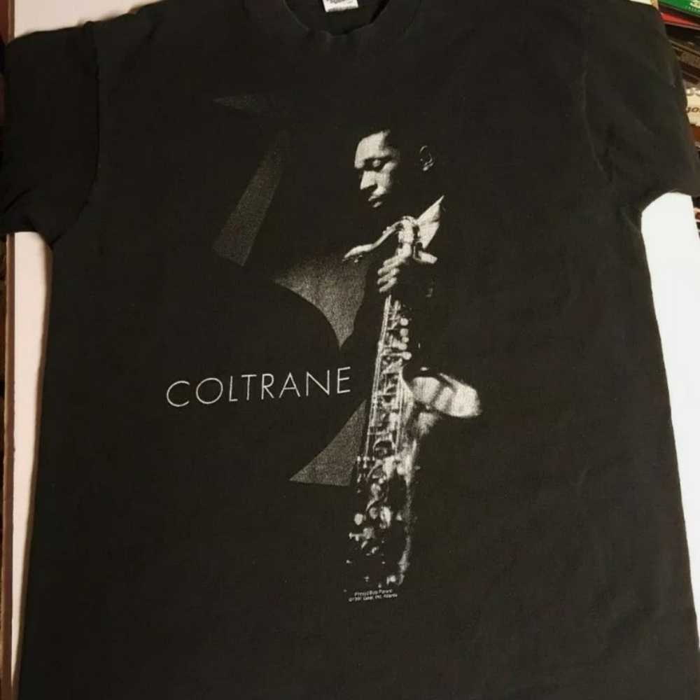 T-Shirt Vintage John Coltrane 1991 Size L HTF RARE - image 2