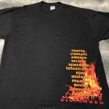 Disturbed Band T- Shirt XL 2002 Believe Album Rare - image 1