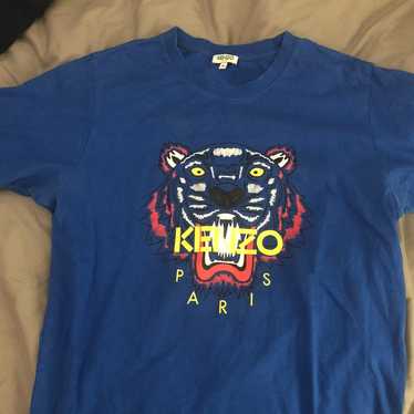 Kenzo Paris Blue Tiger Tee T Shirt Med - image 1