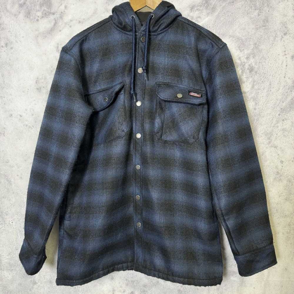 Dickies Dickies Flannel Jacket Mens Small Blue Pl… - image 1