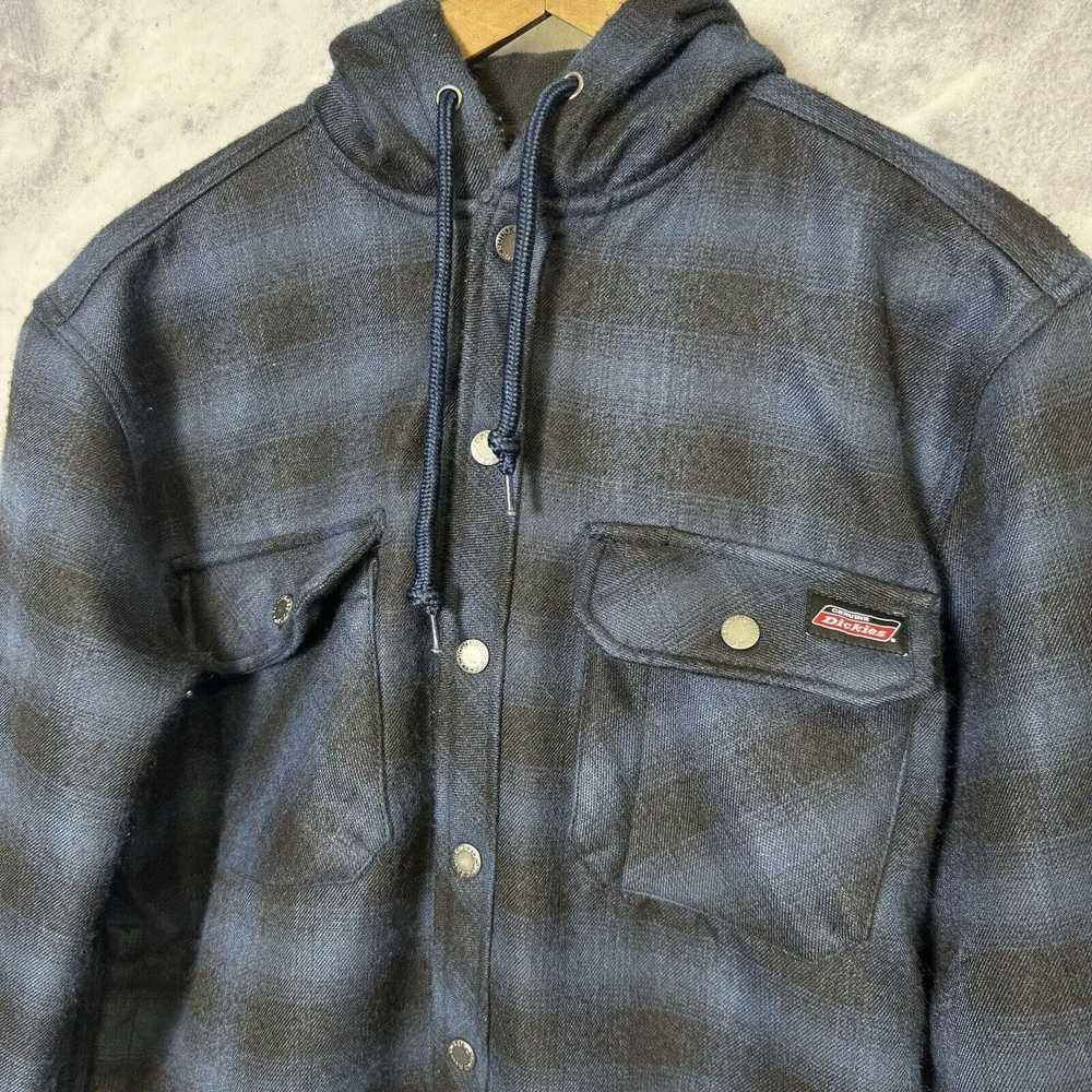 Dickies Dickies Flannel Jacket Mens Small Blue Pl… - image 3