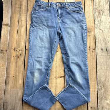 LC Lauren Conrad Womens Skinny Jeans Vintage Designer Blue Denim