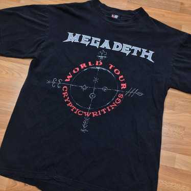 90s Megadeth Cryptic Writings Tour T-Shirt. Vintage 1… - Gem