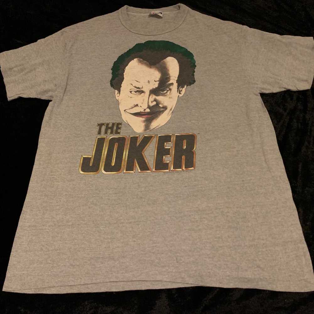 Mens XL Vintage 1989 Batman The Joker Tshirt - image 1