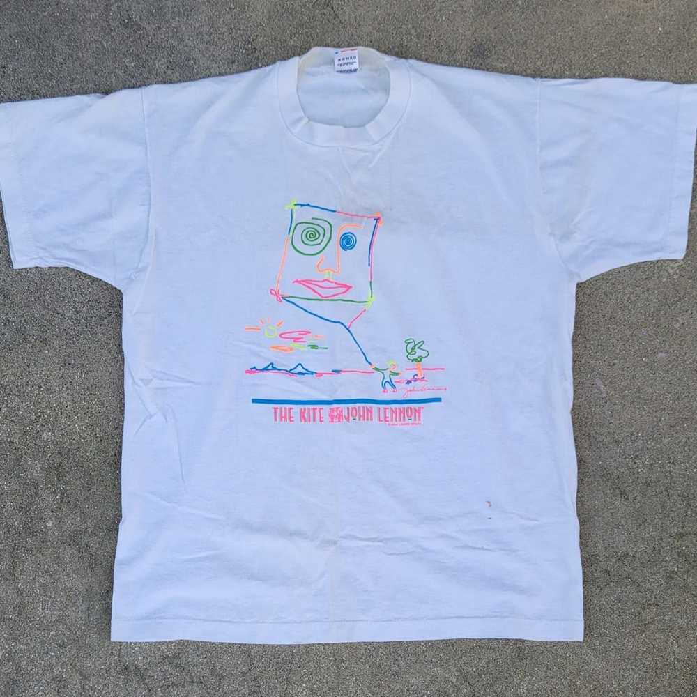 Vtg John Lennon The Kite Single Stitch T-shirt Th… - image 1