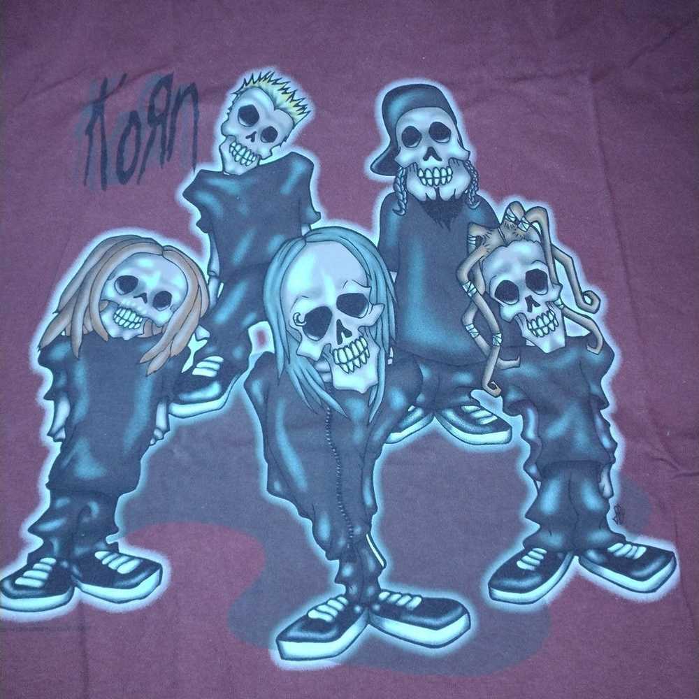 Vintage 2001 Korn Skeleton Graphic Tee Size 3XL - image 2