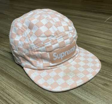 Supreme Supreme Checkered Hat Peach - image 1