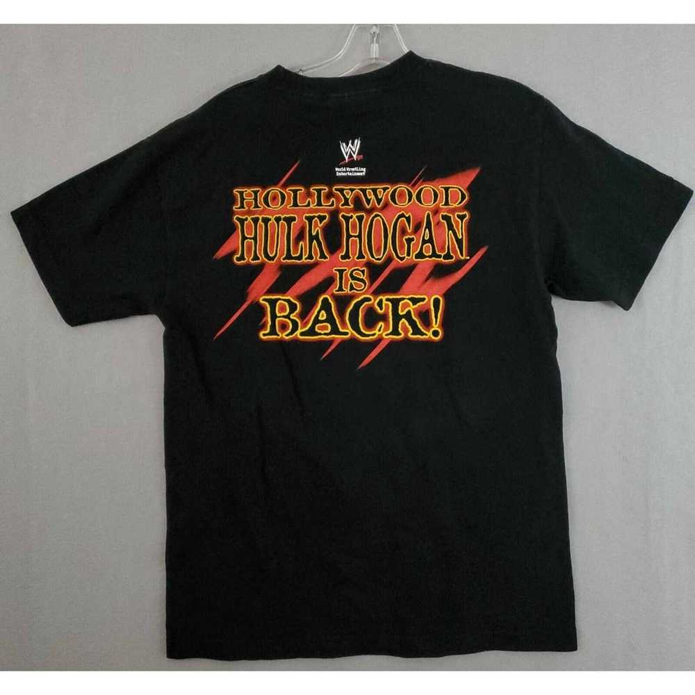 Vintage Rare Hollywood Hulk Hogan Shirt Medium Bl… - image 8