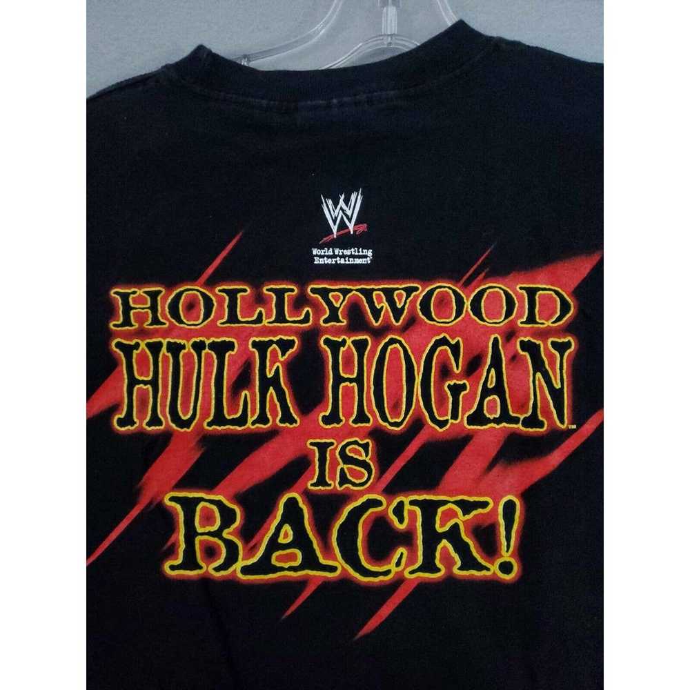 Vintage Rare Hollywood Hulk Hogan Shirt Medium Bl… - image 9