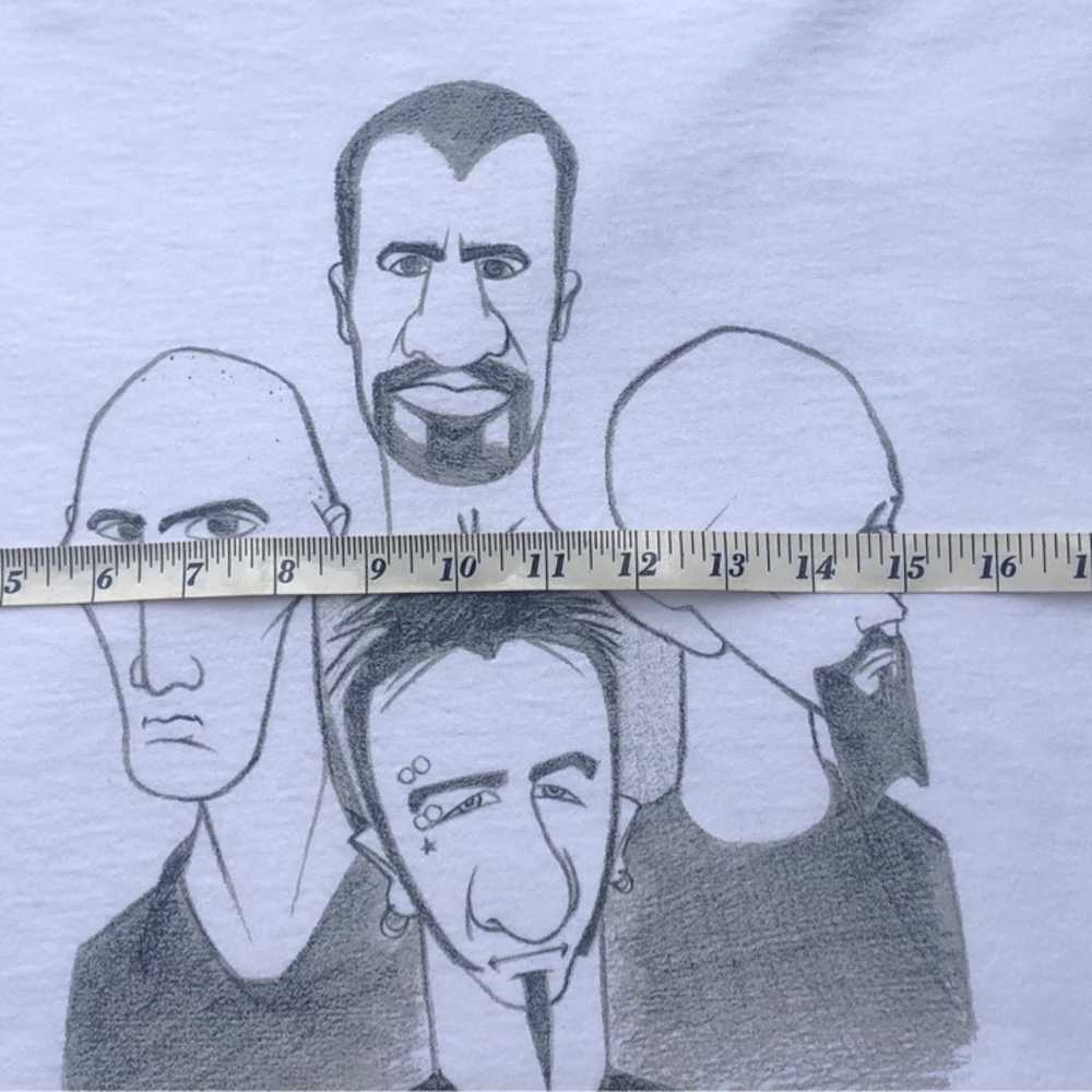 Vintage Rare Godsmack Pencil Drawing T-Shirt Men’… - image 5