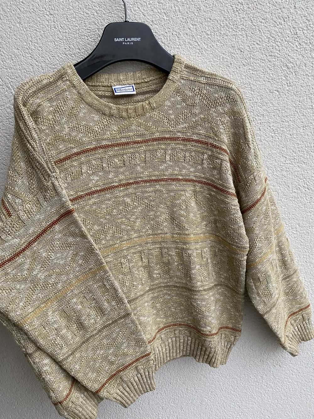 Vintage × Yves Saint Laurent 90's YSL Sweater Knit - image 2
