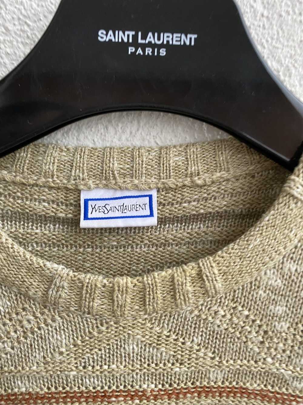 Vintage × Yves Saint Laurent 90's YSL Sweater Knit - image 9