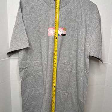 used grey supreme shirt size large - image 1