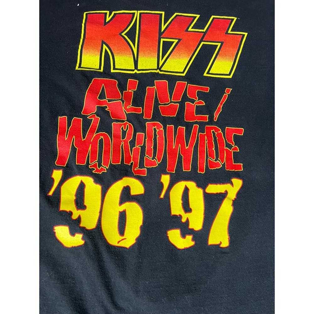 Vintage KISS Alive Worldwide Tour 96 97 Double Si… - image 5