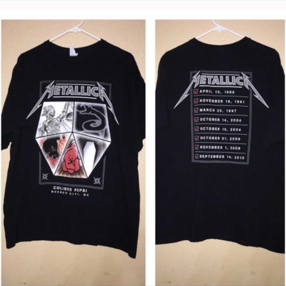 Metallica Tee Shirt Colisee Pepsi Tour Shirt - image 1