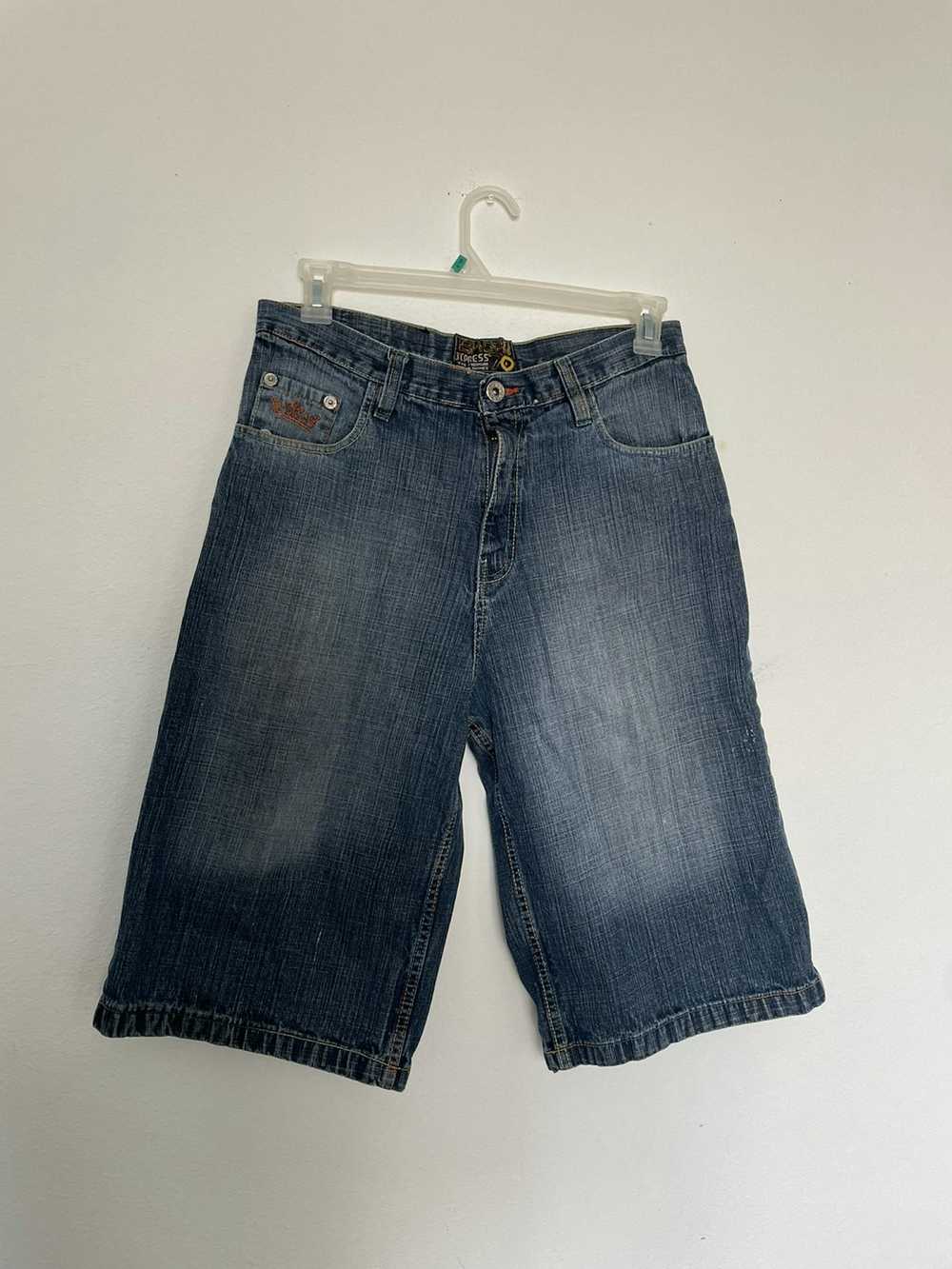 Vintage Vintage y2k BKLN Express jean shorts - image 3