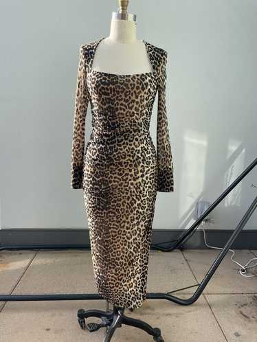 Ganni Leopard print mesh dress - image 1