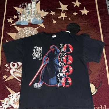 Vintage 90s Star Wars Darth Maul Sith Lord Tshirt - image 1