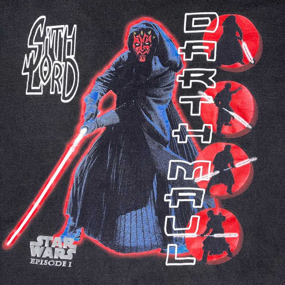 Vintage 90s Star Wars Darth Maul Sith Lord Tshirt - image 2