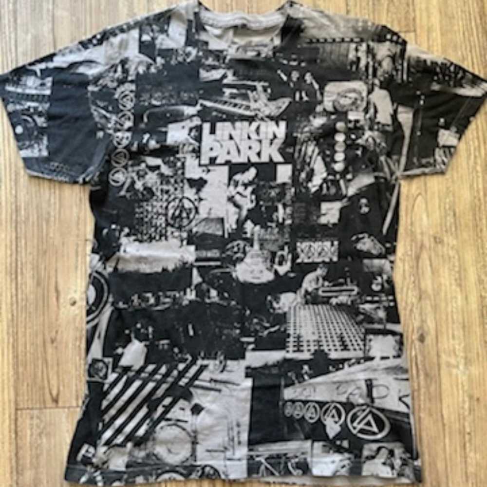 Vintage Linkin Park All Over Print Shirt Size Med… - image 1