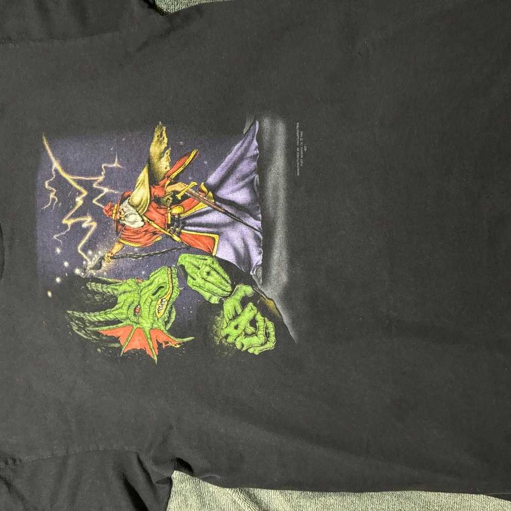 3D EMBLEM Wizard And Dragon Lightning 1992 90s Ra… - image 1